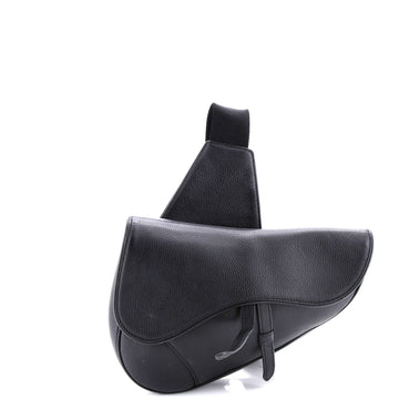 Christian Dior Saddle Crossbody Bag Leather
