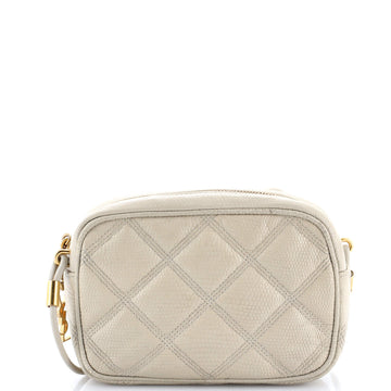 Saint Laurent Becky Camera Bag Quilted Lizard Embossed