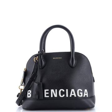 Balenciaga Logo Ville Bag Leather Small