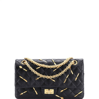 Chanel Brasserie Charms Reissue 2.55 Flap Bag Quilted Calfskin 225