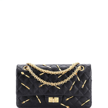 Chanel Brasserie Charms Reissue 2.55 Flap Bag Quilted Calfskin 225