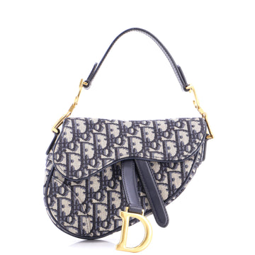 Christian Dior Saddle Handbag Oblique Canvas Mini