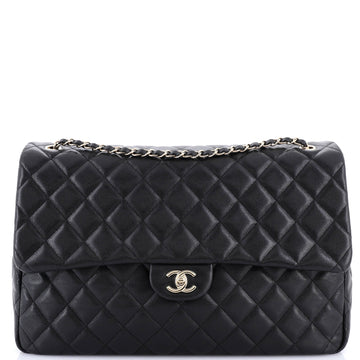 Chanel XXL Travel Flap Bag Quilted Caviar Small