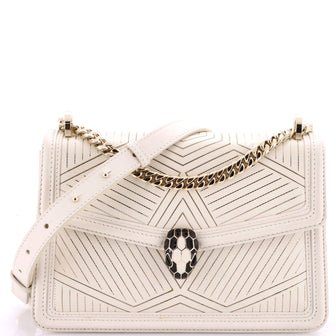 Bvlgari Serpenti Diamond Blast Shoulder Bag Quilted Leather Small