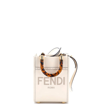 Fendi Sunshine Shopper Tote Leather Mini