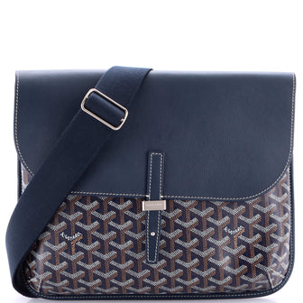 Goyard Coursier Messenger Bag Coated Canvas and Leather