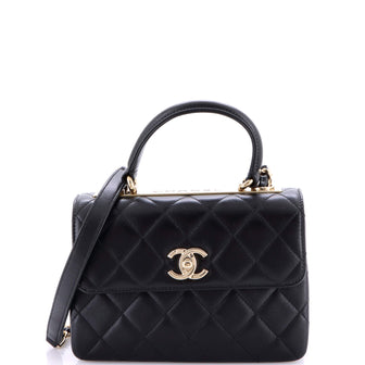 Chanel Trendy CC Top Handle Bag Quilted Lambskin Small