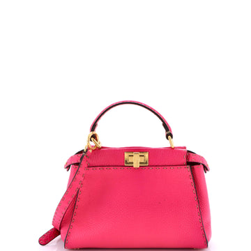 Fendi Selleria Peekaboo Bag Leather Mini