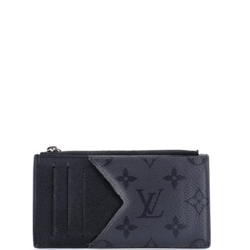 Louis Vuitton Coin Card Holder Reverse Monogram Eclipse Canvas