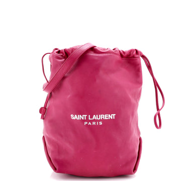 Saint Laurent Teddy Bucket Bag Leather Large