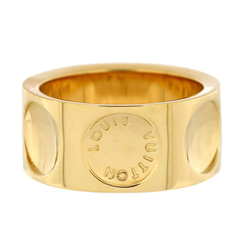 Louis Vuitton Empreinte Band Ring 18K Yellow Gold 10mm