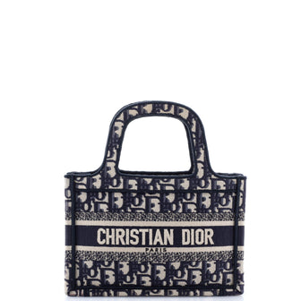Christian Dior Book Tote Oblique Canvas Mini