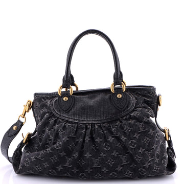 Louis Vuitton Neo Cabby Handbag Denim MM