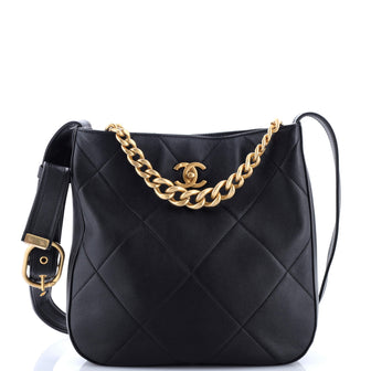 Chanel Easy Mood Hobo Quilted Calfskin