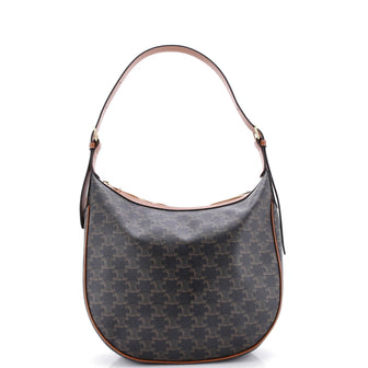 Celine Heloise Bag Triomphe Coated Canvas Medium