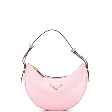 Prada Arque Half Moon Hobo Leather Small