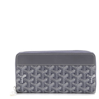 Goyard Matignon Zip Wallet Coated Canvas with Leather