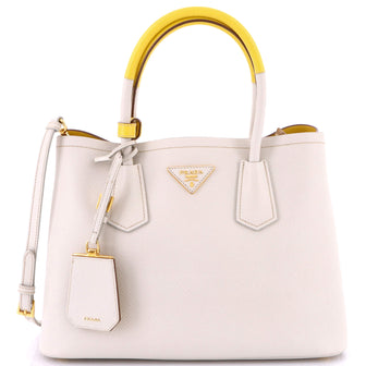 Prada Cuir Double Tote Saffiano Leather Medium