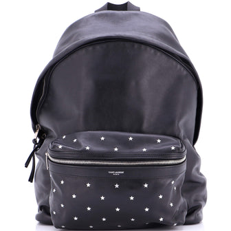 Saint Laurent City Backpack Embellished Calfskin Medium