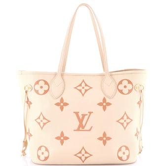 Louis Vuitton Neverfull NM Tote Bicolor Monogram Empreinte Giant MM
