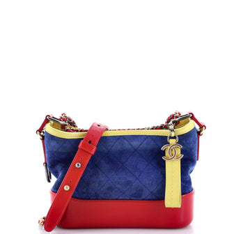 Chanel Gabrielle Hobo Quilted Suede Small