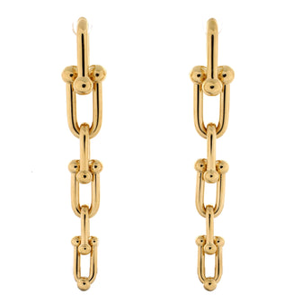 Tiffany & Co. HardWear Graduated Link Earrings 18K Yellow Gold