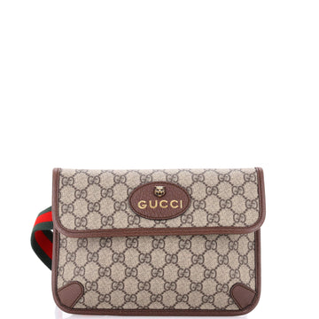 Gucci Neo Vintage Flap Belt Bag GG Coated Canvas