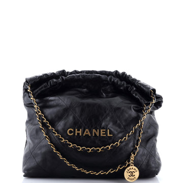 Chanel 22 Chain Hobo Quilted Calfskin Medium