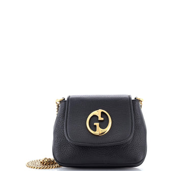 Gucci 1973 Chain Shoulder Bag Leather Small