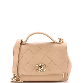 Chanel Business Affinity Flap Bag Quilted Caviar Mini