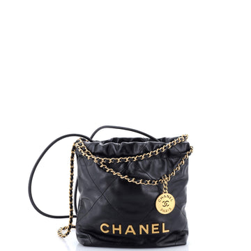 Chanel 22 Chain Hobo Quilted Calfskin Mini