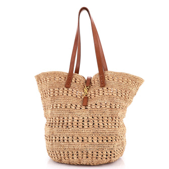 Saint Laurent Panier Monogram Basket Shopper Raffia Medium