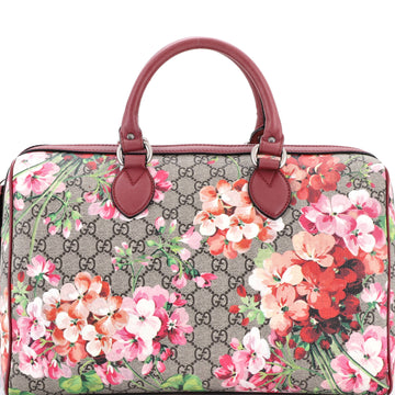 Gucci Convertible Boston Bag Blooms Print GG Coated Canvas Medium