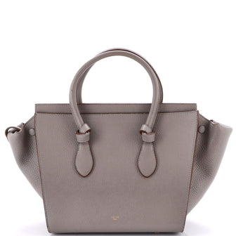 Celine Tie Knot Tote Grainy Leather Mini