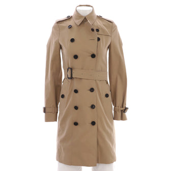 Burberry Women's Sandringham Belted Mid-Length Trench Coat Cotton