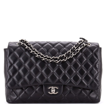 Chanel Classic Single Flap Bag Quilted Lambskin Maxi