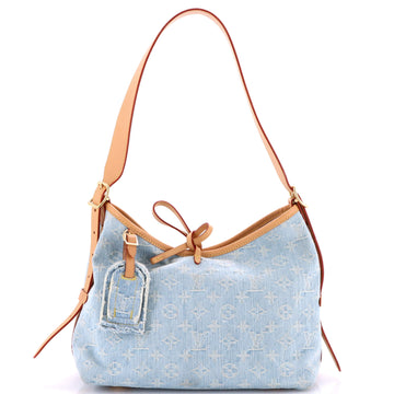 Louis Vuitton CarryAll Hobo Monogram Denim PM
