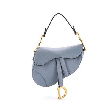 Christian Dior Saddle Handbag Leather Mini