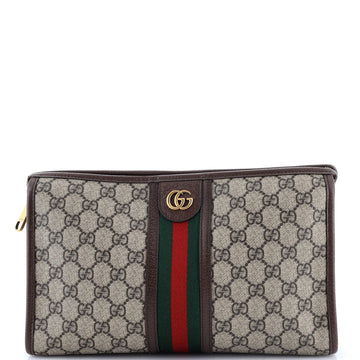 Gucci Ophidia Toiletry Pouch GG Coated Canvas Large