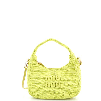 Miu Miu Wander Hobo Crochet Mini