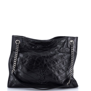 Saint Laurent Niki Shopping Tote Matelasse Chevron Leather Medium