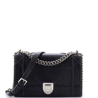 Christian Dior Diorama Flap Bag Grained Calfskin Medium