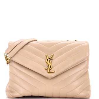 Saint Laurent Loulou Shoulder Bag Matelasse Chevron Leather Medium