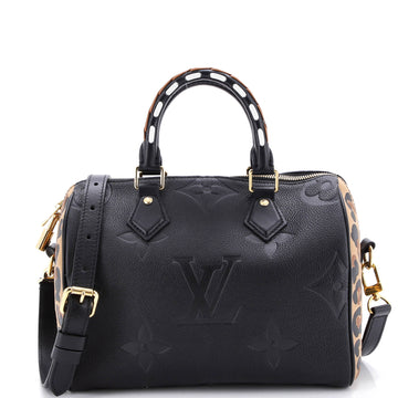 Louis Vuitton Speedy Bandouliere Bag Wild at Heart Monogram Empreinte Giant 25