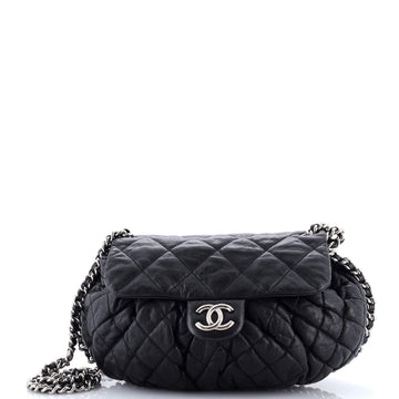 Chanel Chain Around Flap Bag Quilted Leather Medium