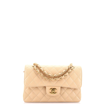 Chanel Classic Double Flap Bag Quilted Caviar Small