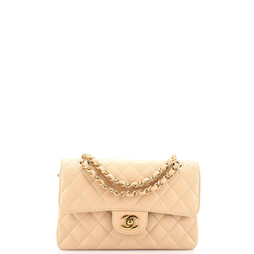 Chanel Classic Double Flap Bag Quilted Caviar Small