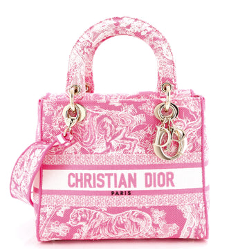 Christian Dior Toile de Jouy Lady D-Lite Bag Embroidered Canvas