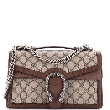 Gucci Dionysus Top Handle Chain Bag GG Coated Canvas Small
