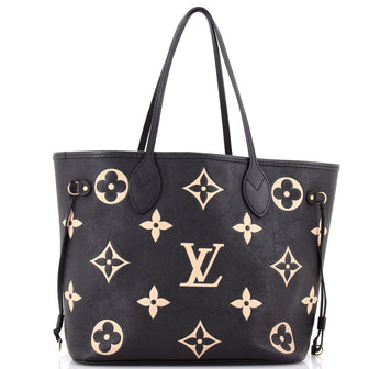 Louis Vuitton Neverfull NM Tote Bicolor Monogram Empreinte Giant MM